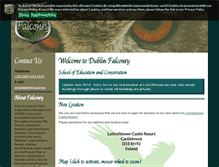 Tablet Screenshot of dublinfalconry.com